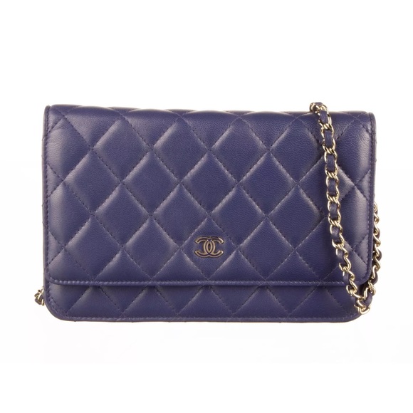CHANEL Handbags - sold* CHANEL Quilted Lambskin Wallet On Chain Bag